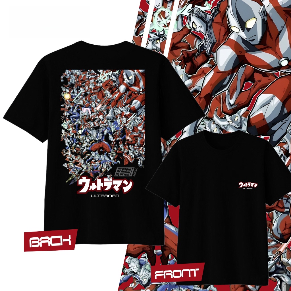Street Fashion Anime - Anime Ultraman Gedrukt Katoen Y2K T-shirt