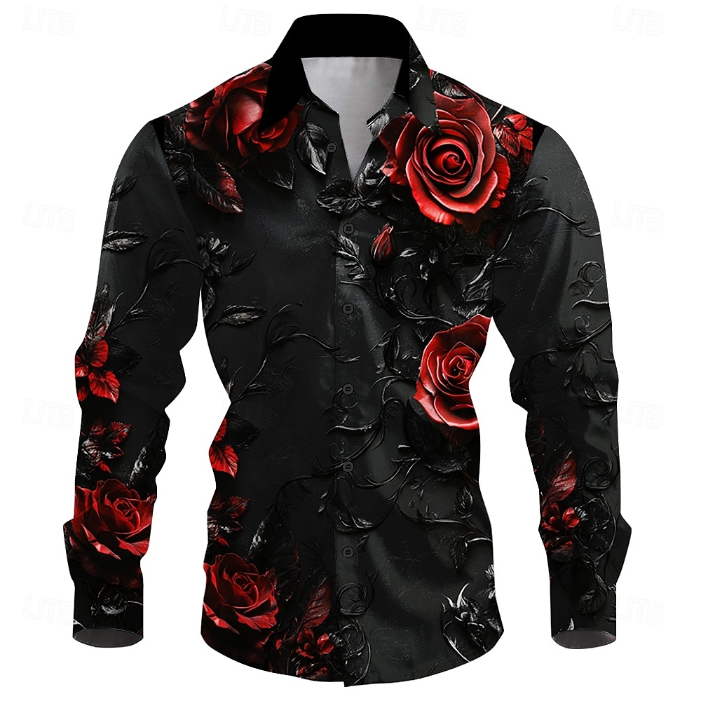 Street Fashion Shanghai - Casual outdoor street 3D-shirt met lange