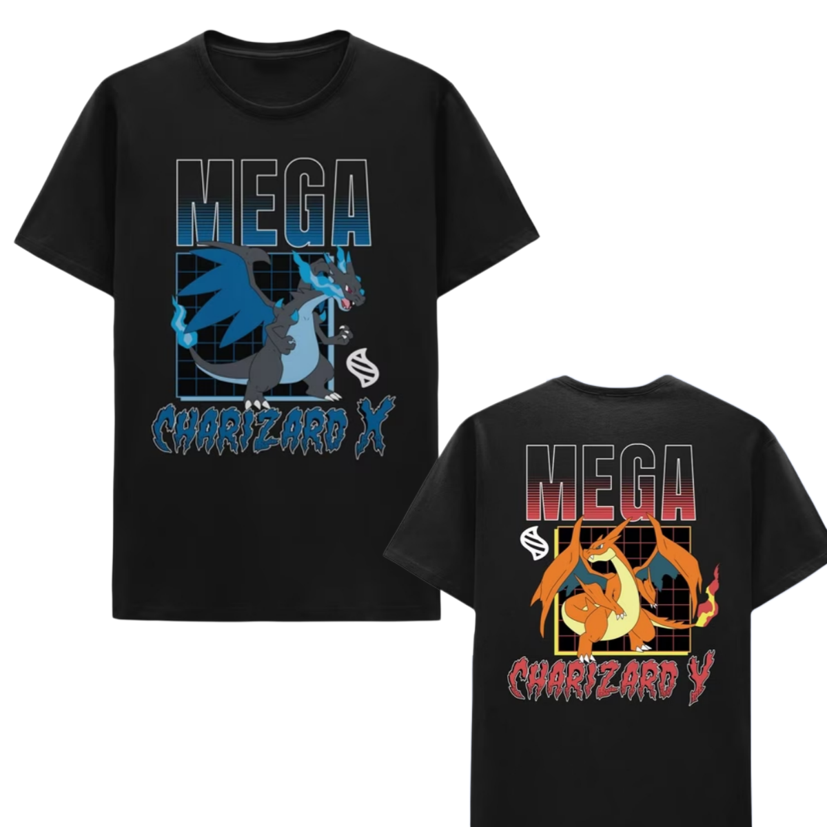 Street Fashion Anime - Anime Pokémon MEGA Charizard Gedrukt Katoenen