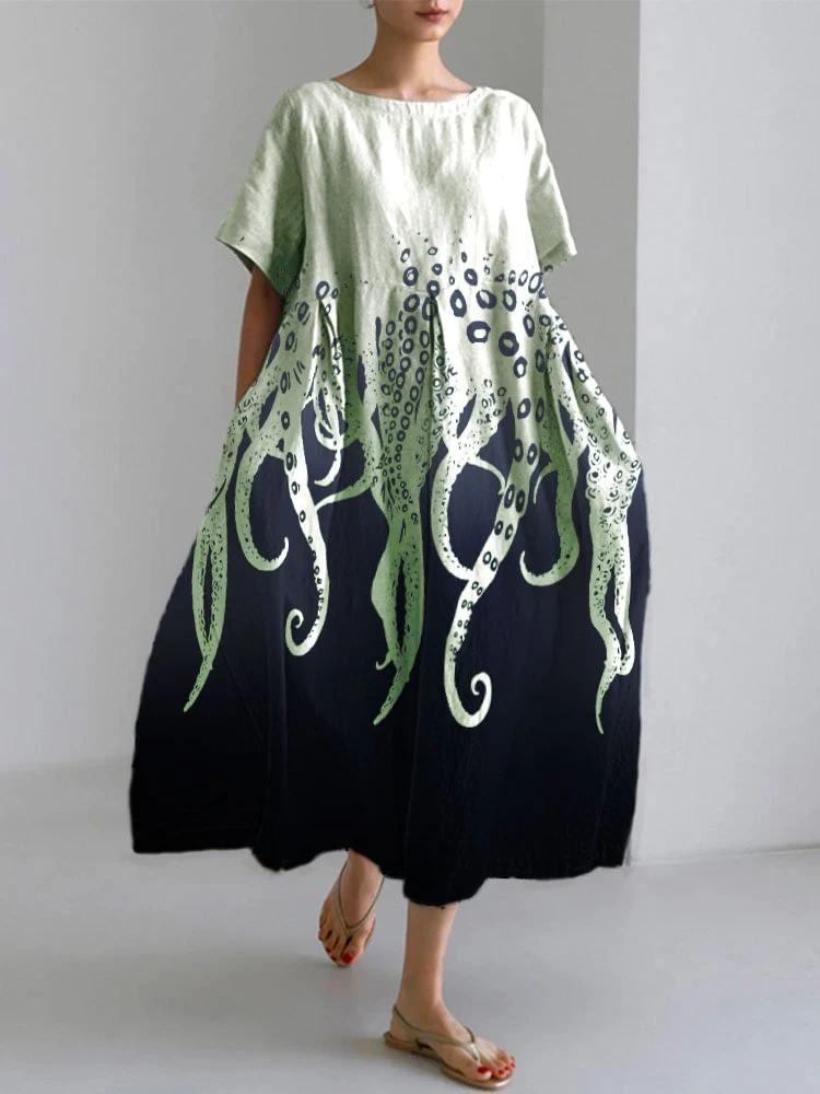 Street Fashion Shanghai - Dames herfst casual losse jurk met