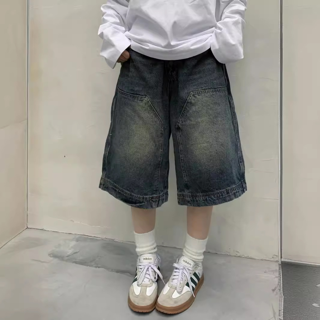 Street Fashion Jeans Men - Vrouwen Y2K Vintage Baggy Jean Shorts