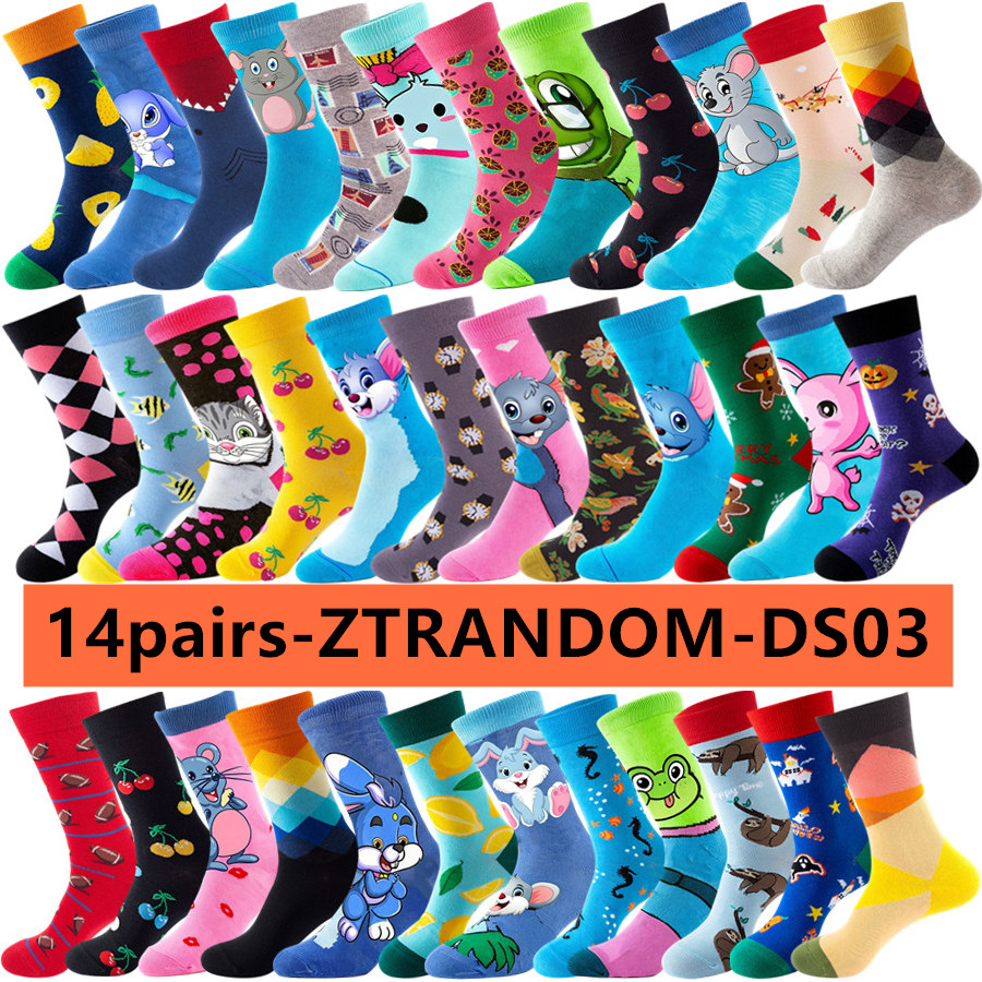Street Fashion Anime - 14 paar Anime Casual Crew Sokken