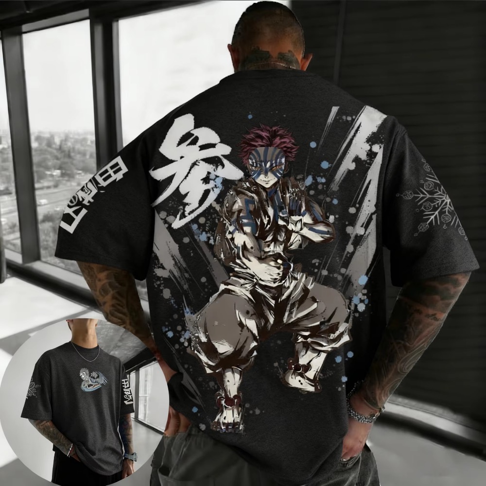 Street Fashion Anime - Zomer Plus Size Demon Slayer Anime