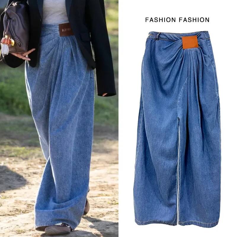 Street Fashion Taiwan - Wijde pijpen jeans dames 2026 nieuwe