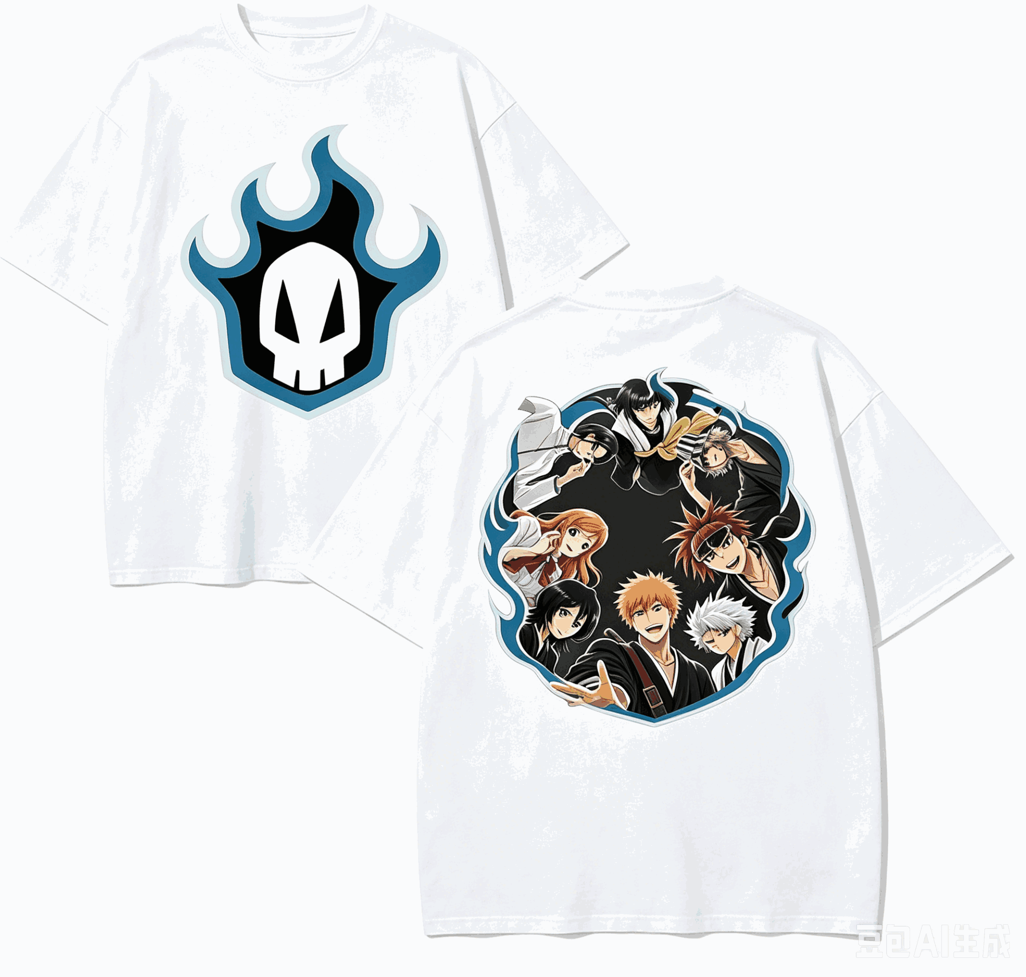Street Fashion Anime - Bleach Anime Lover T-shirt Harajuku Katoen