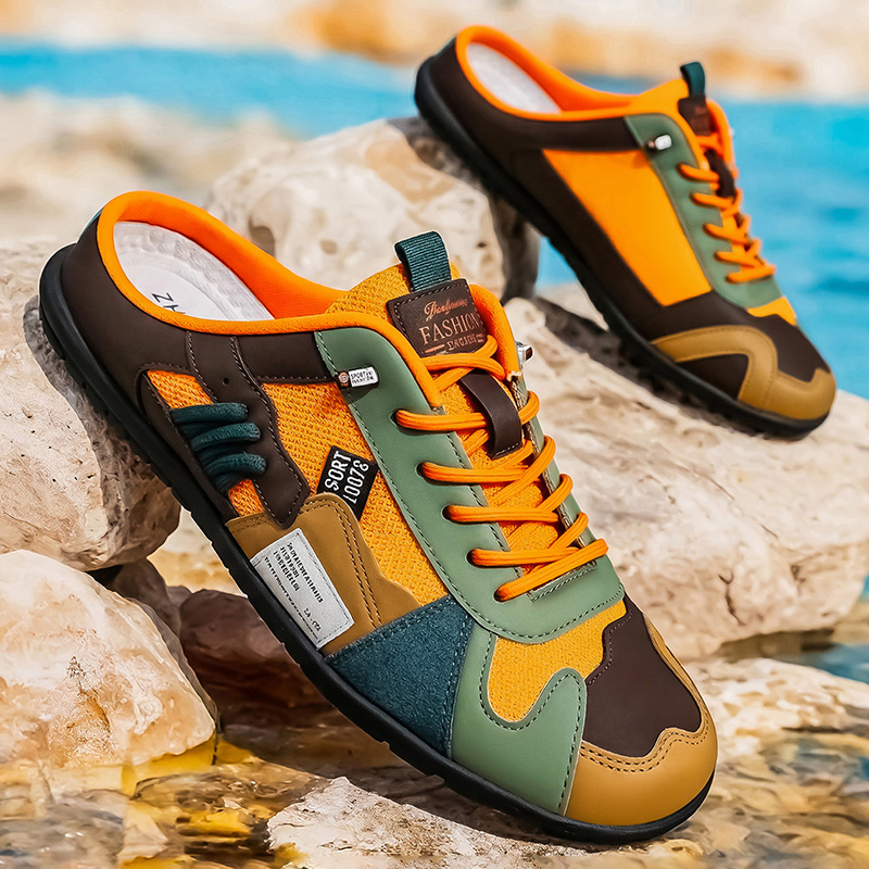 Street Fashion Walking - Lente- en zomermode, modieuze outdoor-casual halfslippers