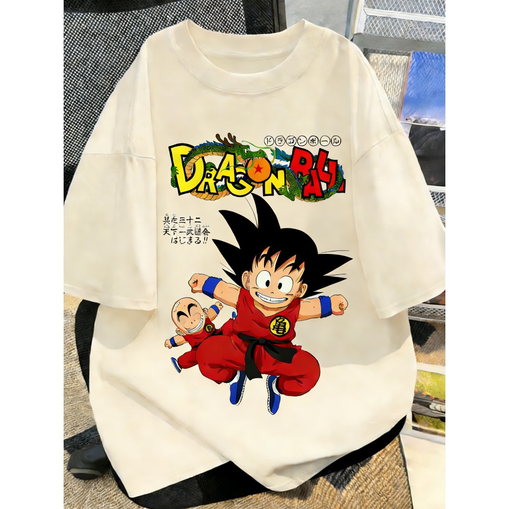Street Fashion Anime - Plus Size Dragon Ball Anime Print