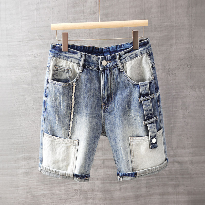 Street Fashion Jeans Men - Korte jeansbroek voor heren met zakken