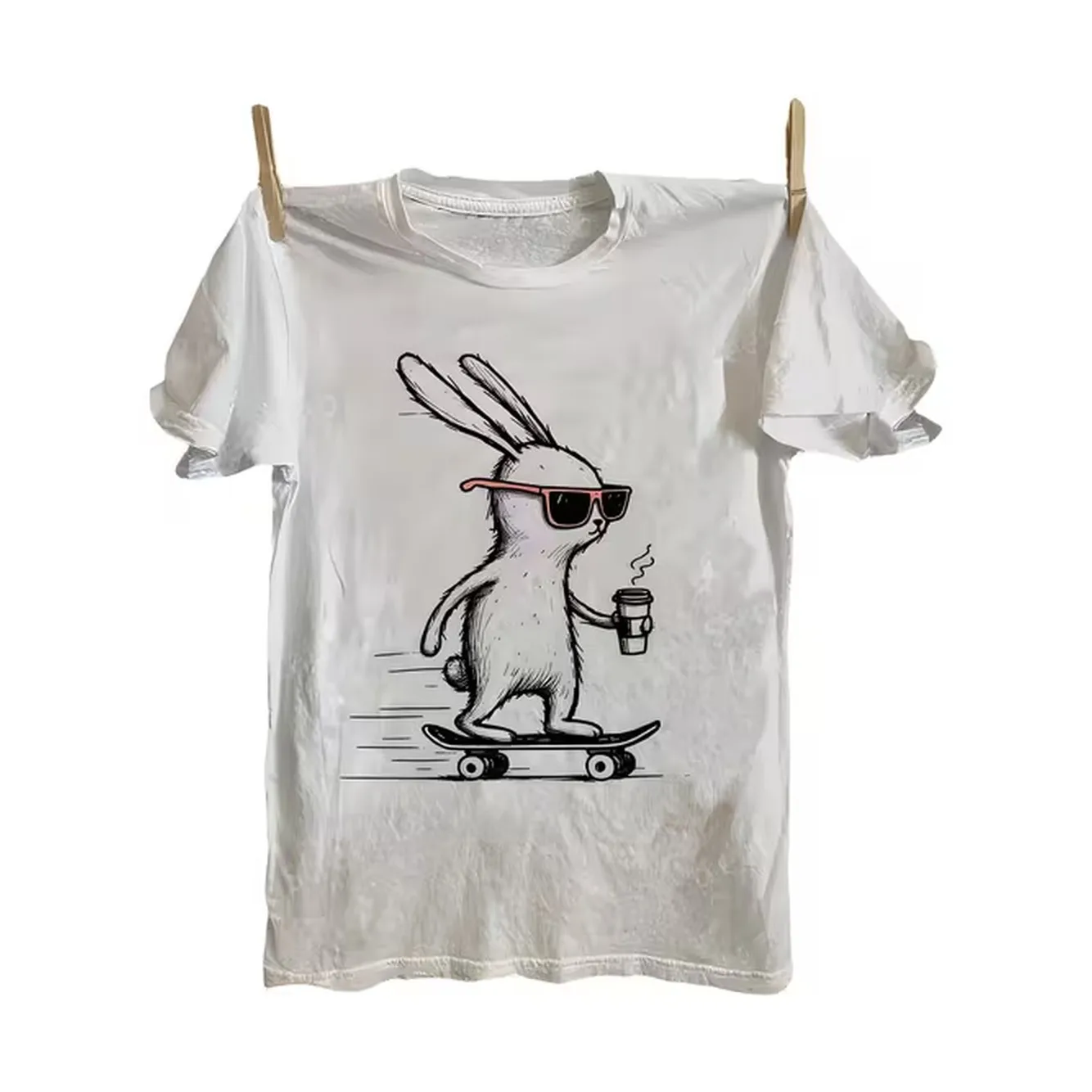 Street Fashion Anime - Heren T-shirt Wit puur katoen Top