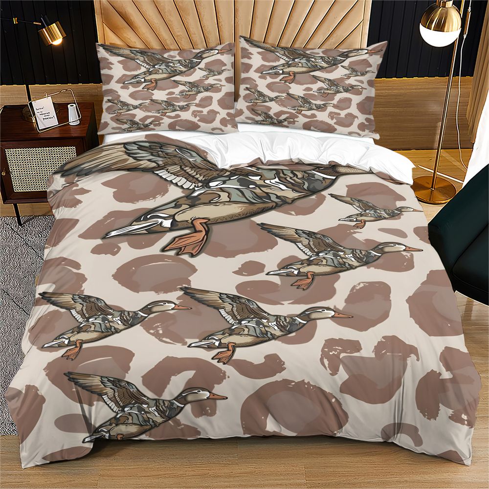 Camo Pattern Set - Flying Duck dekbedovertrekset Camo-patroon digitale print