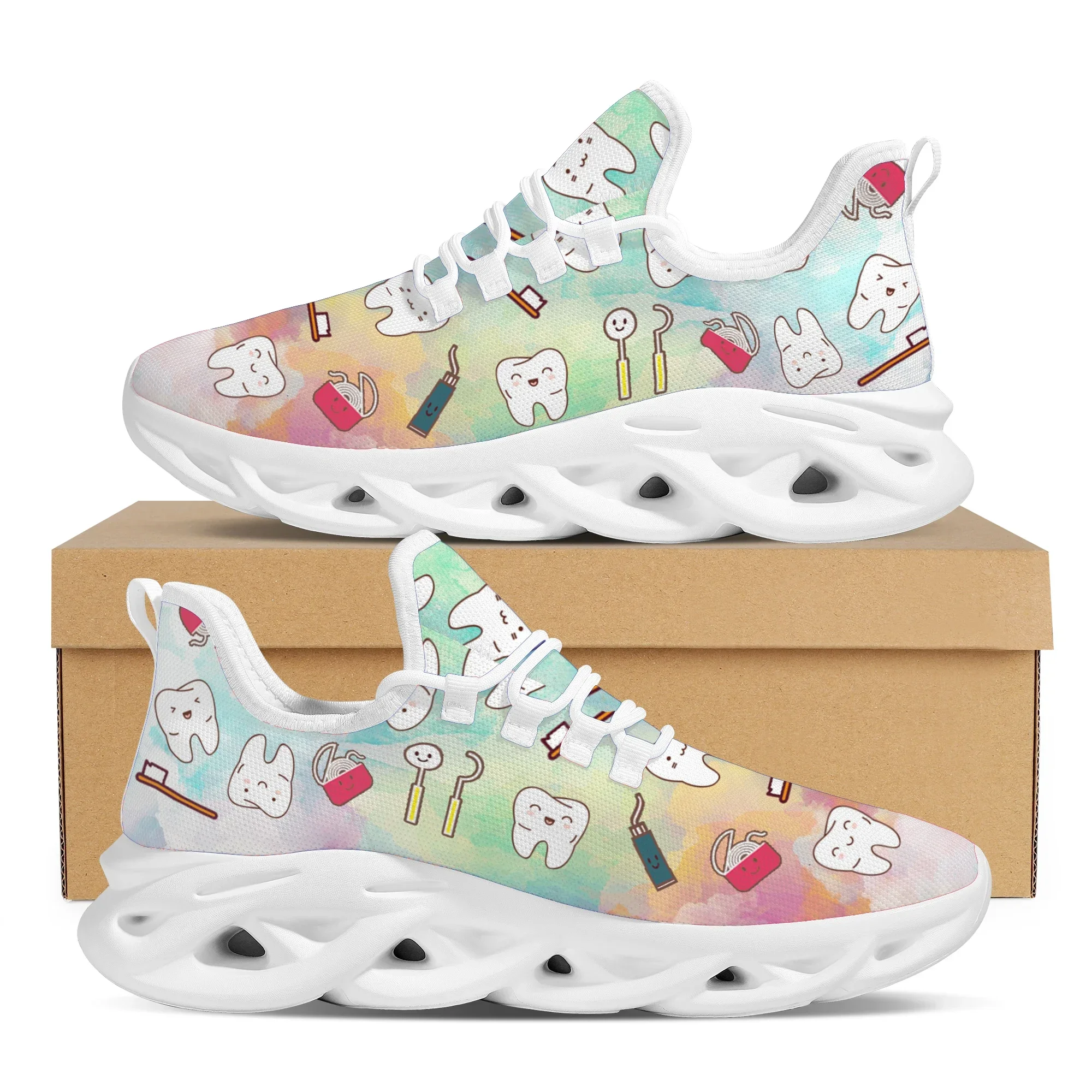 Street Fashion Walking - Tandheelkundige apparatuur Manga Print Dames platte