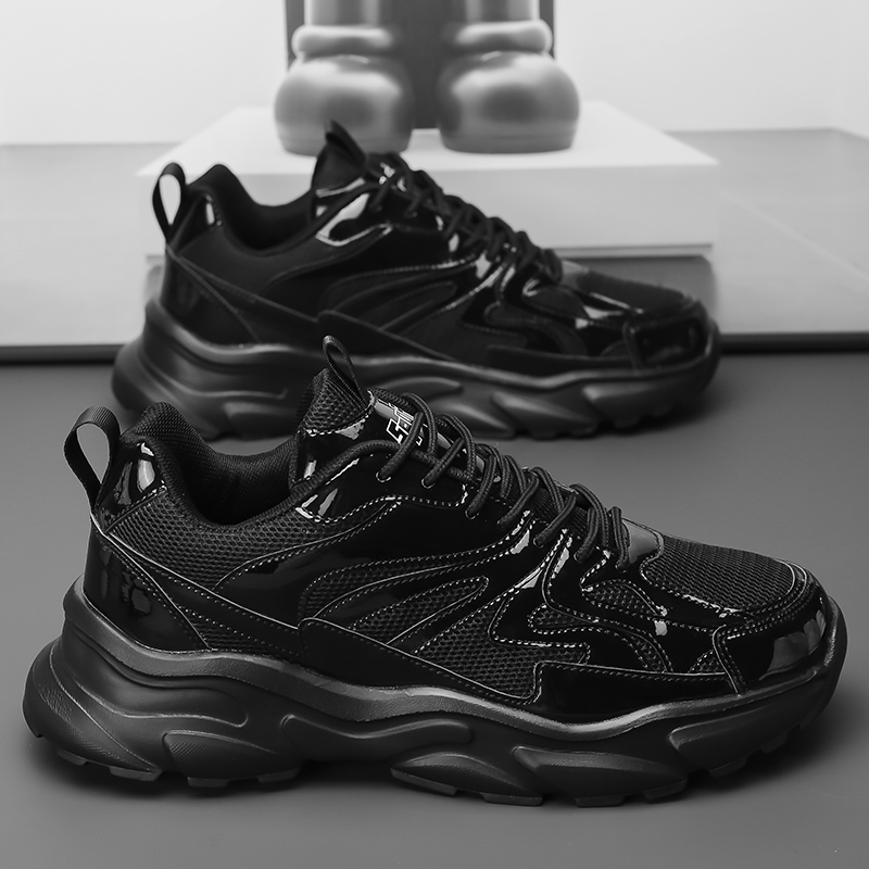 Heren Nieuwe Mode Glanzende Le - Street Fashion Walking recensie en prijs