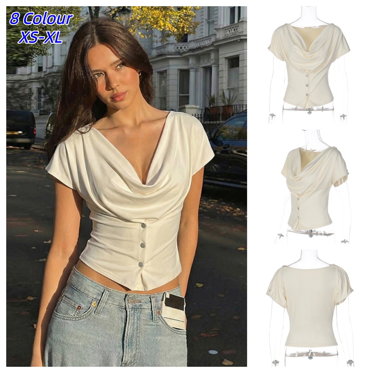 Y2K Vrouwen Zomer Vest Tees Mo - Street Fashion Shanghai recensie en prijs