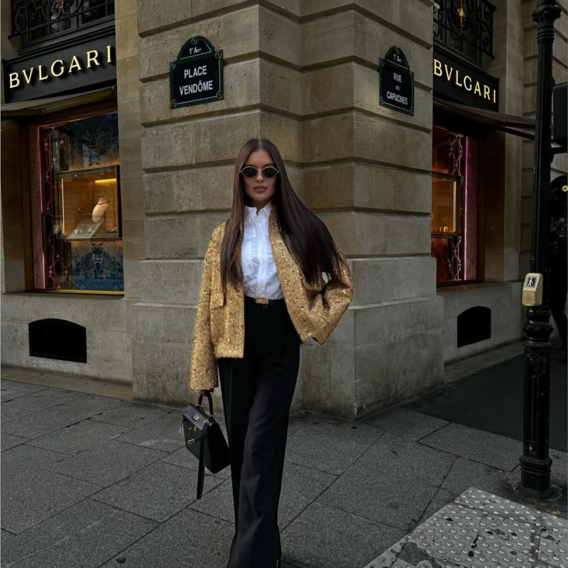 Vrouwen Mode Glanzende Paillet - Street Fashion Shanghai recensie en prijs