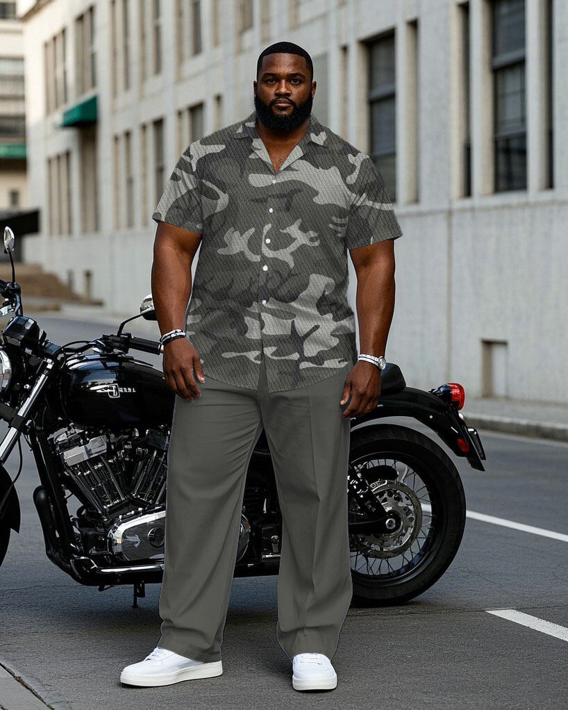S-9XL Plus Size Heren Geometri - Camo Pattern Set recensie en prijs