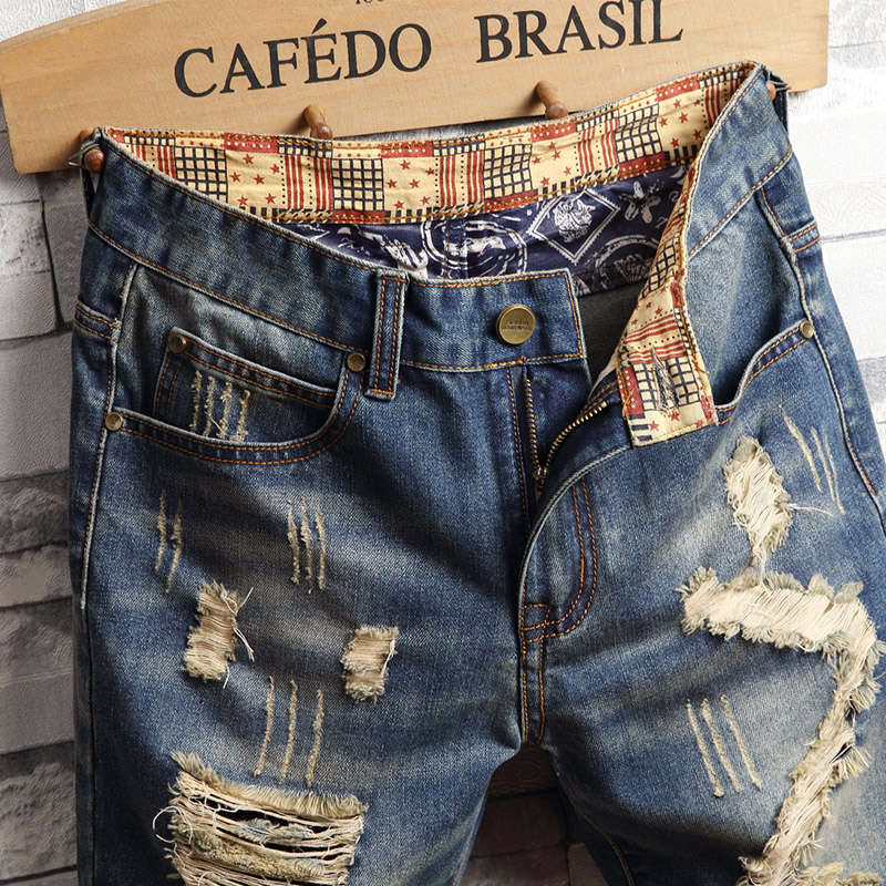 Gescheurde hiphop-denimshorts  - Street Fashion Jeans Men recensie en prijs