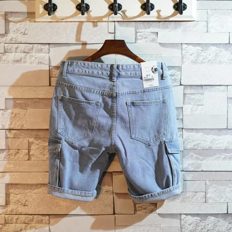 Losse rechte korte jeansbroek  - Street Fashion Jeans Men recensie en prijs