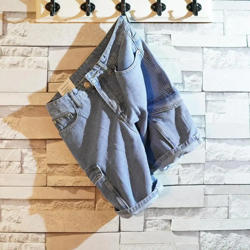 Losse rechte korte jeansbroek  - Street Fashion Jeans Men recensie en prijs