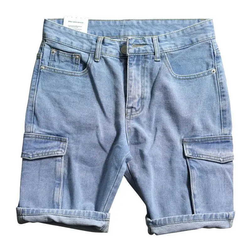 Losse rechte korte jeansbroek  - Street Fashion Jeans Men recensie en prijs