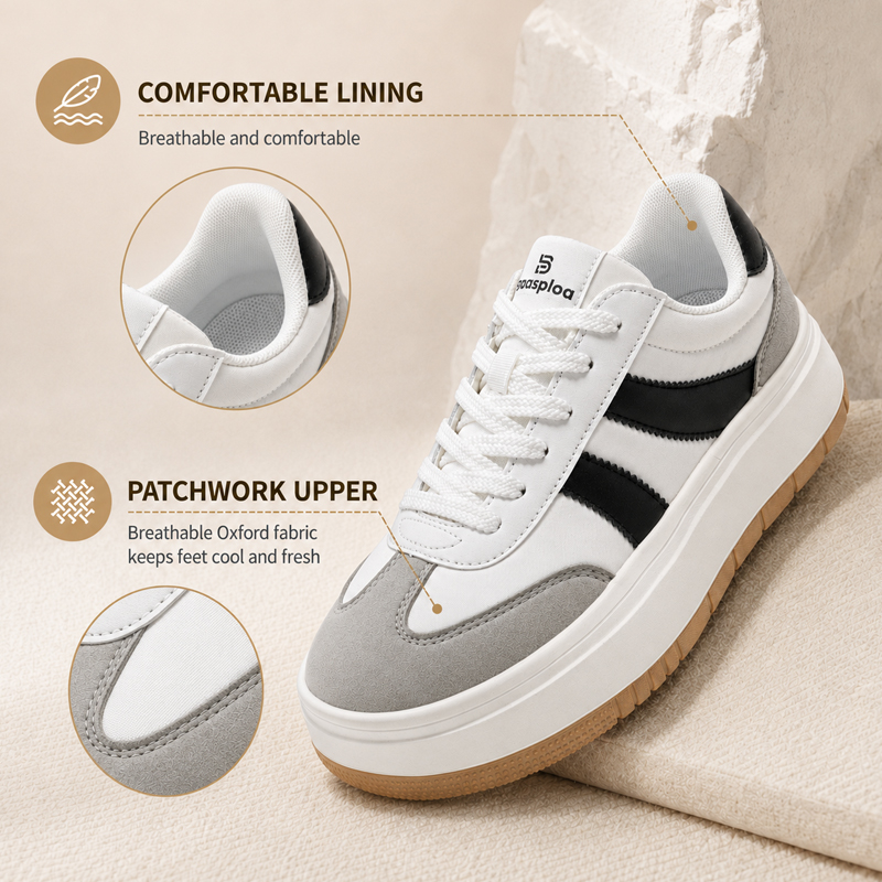 Baasploa Dames Platform Sneake - Street Fashion Walking recensie en prijs