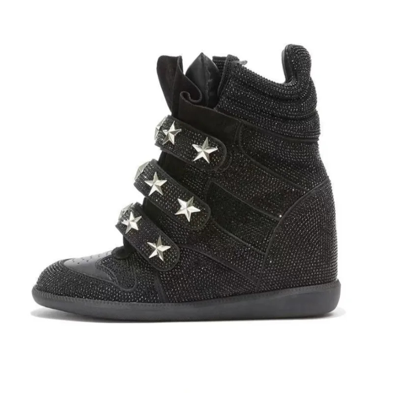 Dames enkellaarzen met strass  - Street Fashion Walking recensie en prijs