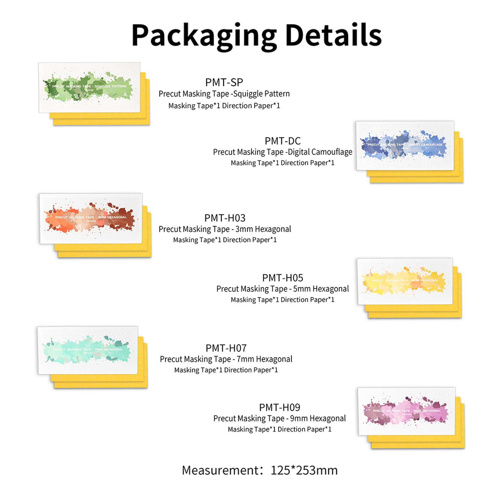 DSPIAE Voorgesneden afplaktape - Camo Pattern Set recensie en prijs