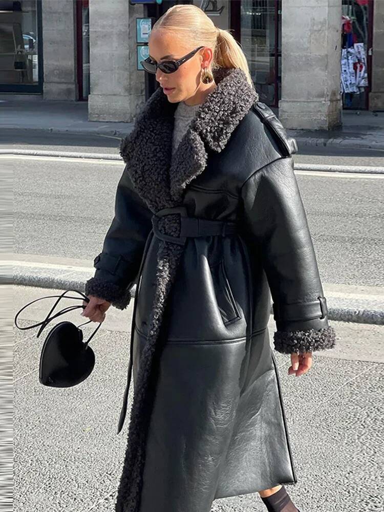 Imitatiebont leren jas dames r - Street Fashion Taiwan recensie en prijs