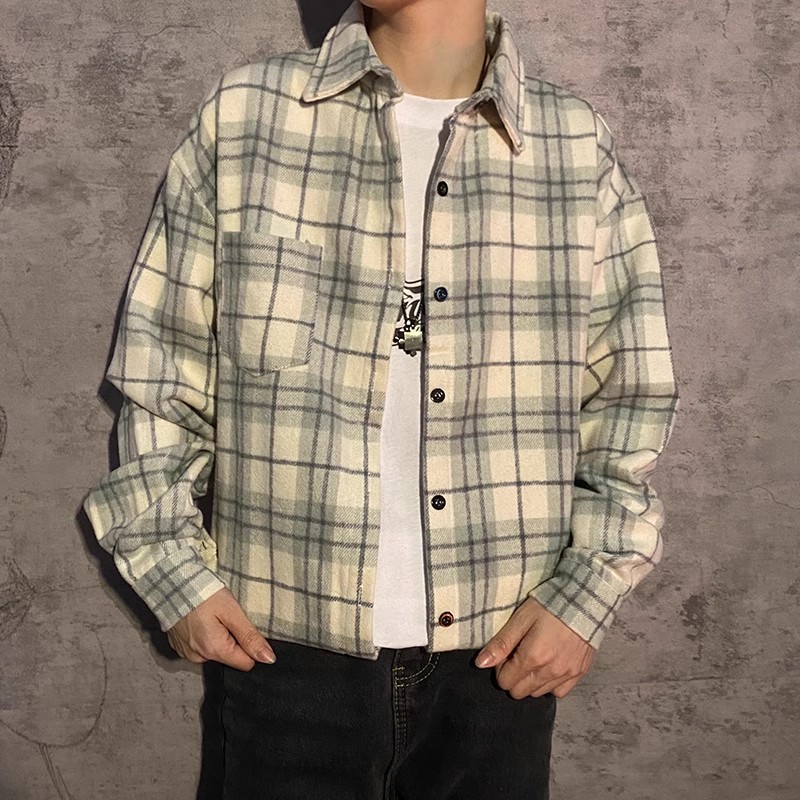 Plus Size Lente Herfst Geruite - Street Fashion Guys recensie en prijs