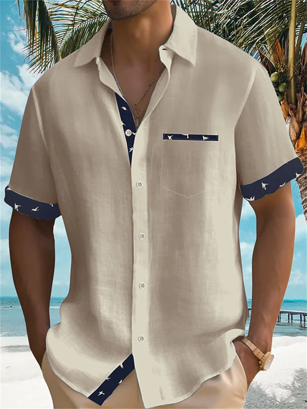 2023 Zomer Nieuwe Mannen Aloha - Street Fashion Shanghai recensie en prijs