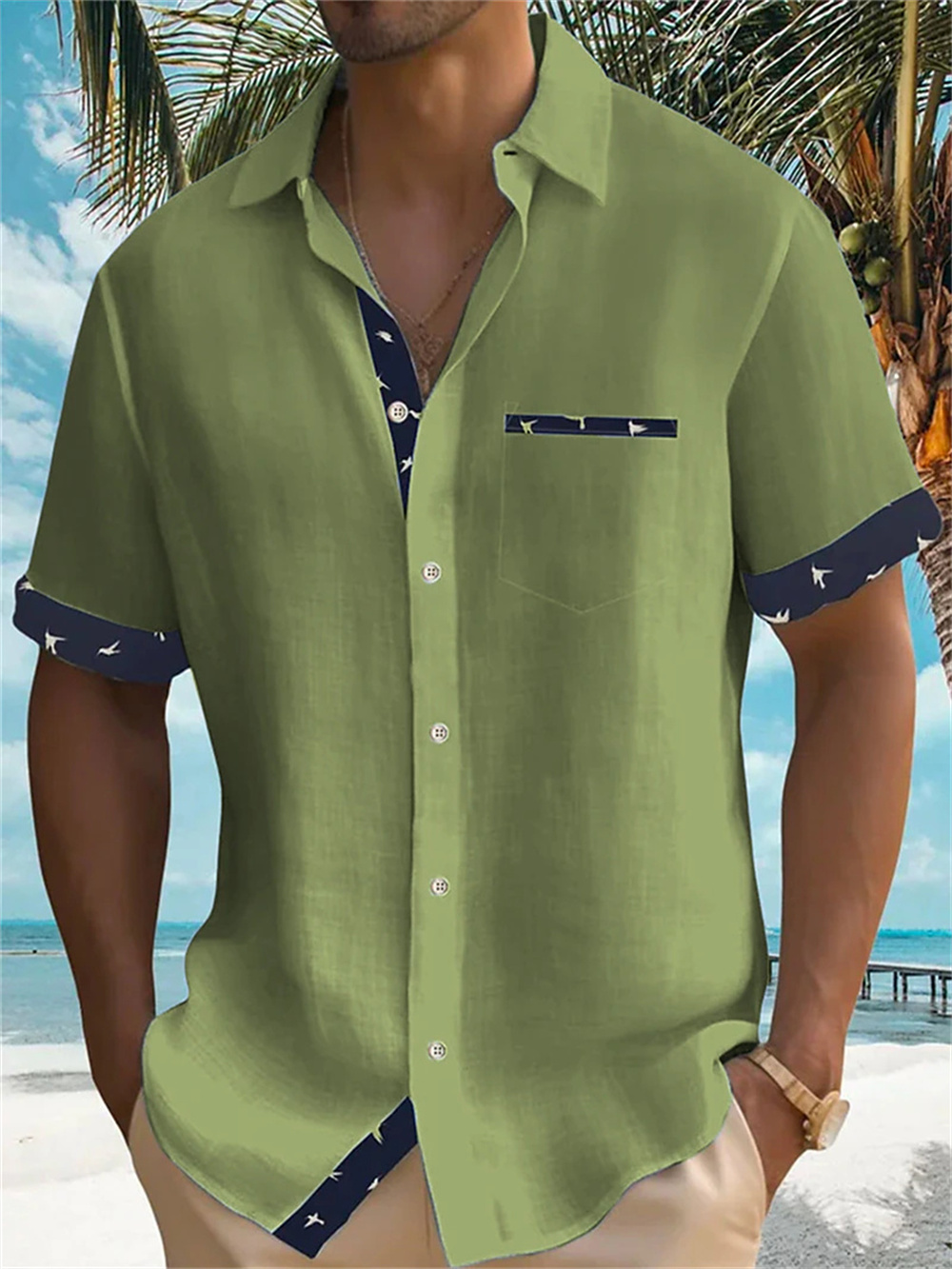 2023 Zomer Nieuwe Mannen Aloha - Street Fashion Shanghai recensie en prijs
