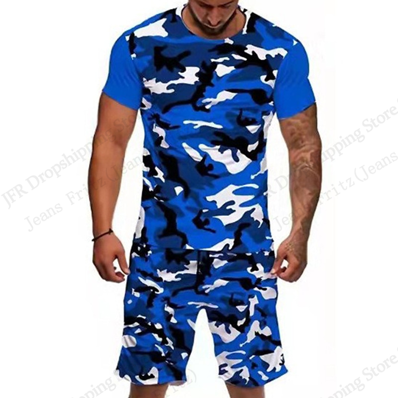 Heren Set T-shirt Camo Camoufl - Camo Pattern Set recensie en prijs