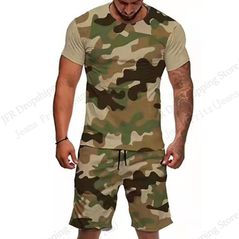Heren Set T-shirt Camo Camoufl - Camo Pattern Set recensie en prijs