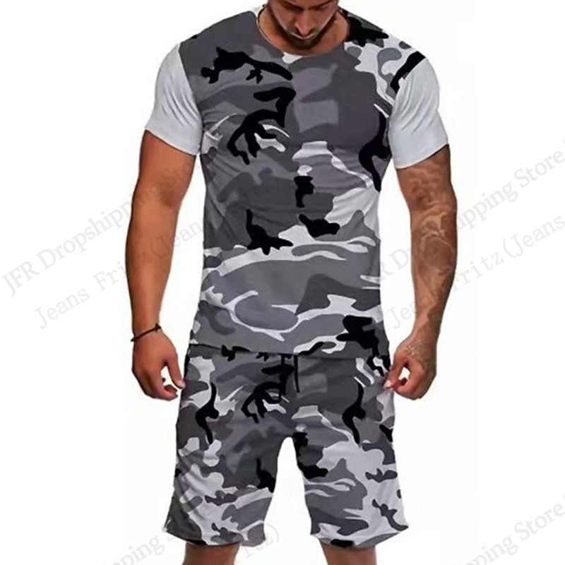 Heren Set T-shirt Camo Camoufl - Camo Pattern Set recensie en prijs