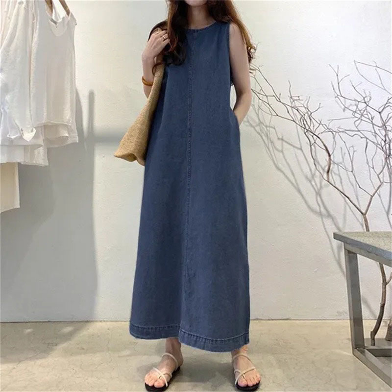 Modieuze lange jurk met ronde  - Street Fashion Shanghai recensie en prijs