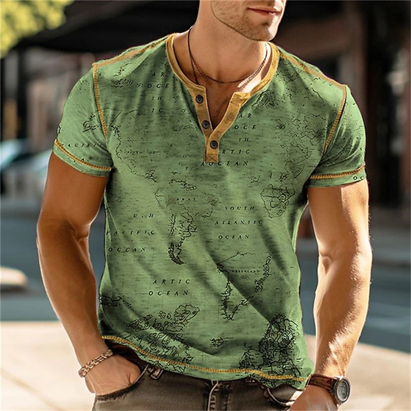 Herenshirts Henry, grappige 3D - Street Fashion China recensie en prijs