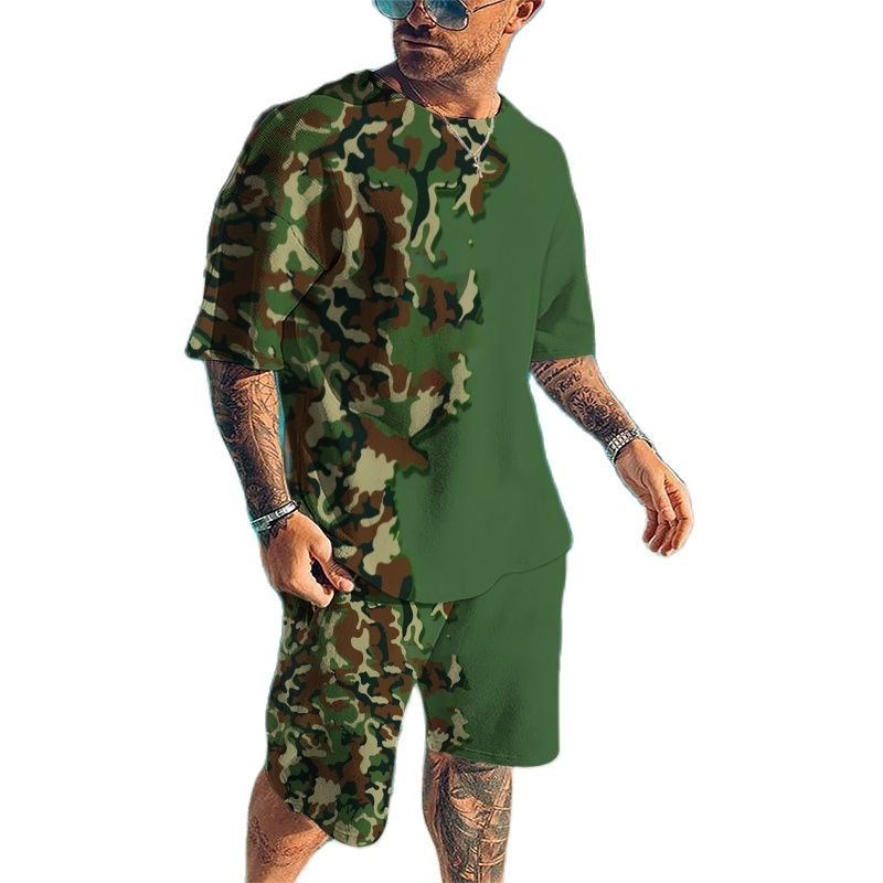 Zomer nieuwe heren trainingspa - Camo Pattern Set recensie en prijs