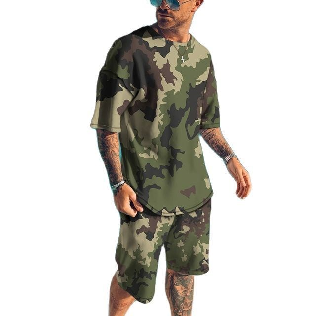 Zomer nieuwe heren trainingspa - Camo Pattern Set recensie en prijs