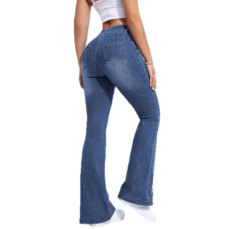 Nieuwe dames imitatie denim fl - Street Fashion Shanghai recensie en prijs